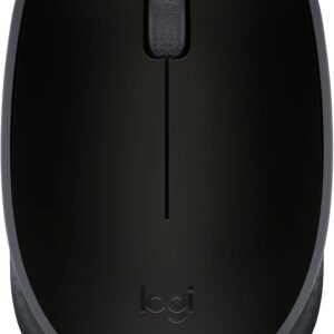 Mouse sem fio Logitech M170 com Design Ambidestro Compacto, Conexão USB e Pilha Inclusa - Preto