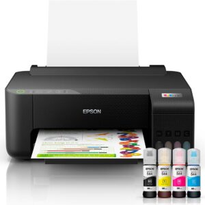 Impressora Epson EcoTank L1250 - Tanque de Tinta Colorida, Wi-Fi Direct, Comando de voz, Bivolt, Cor: Preto
