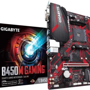 PLACA-MÃE GIGABYTE B450 GAMING, AM4 2XDDR4(MÁX 64GB),4 SATA,1 M.2, HDMI/VGA/DVI-D 2XUSB 3.2, 4XUSB 2.0
