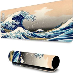 Mouse Pad Gamer Profissional Grande Confortavél Anti Derrapante 90x40 - Onda Oriental